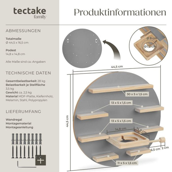 Tonie-Regal MyLittleStory Moon für bis zu 28 Tonies grau