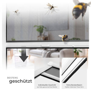 Aluminium Insektenschutzrollo 90 x 160 cm