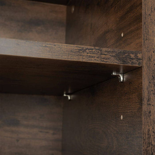 Sideboard Oldham 100x38x80,5cm Industrial dunkelbraun