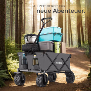 Faltbarer Bollerwagen max. 80kg, grau