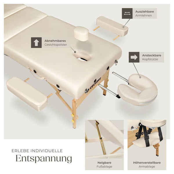 Lettino da massaggio Somwang - beige 
