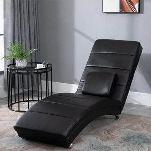 Liegesessel Fernsehsessel mit Zero-G Lounge Kunstleder Massage MDF Metall Schwarz
