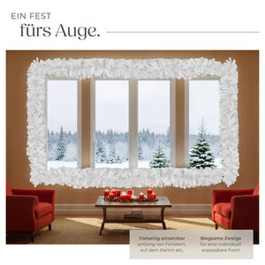Weihnachtsgirlande weiss