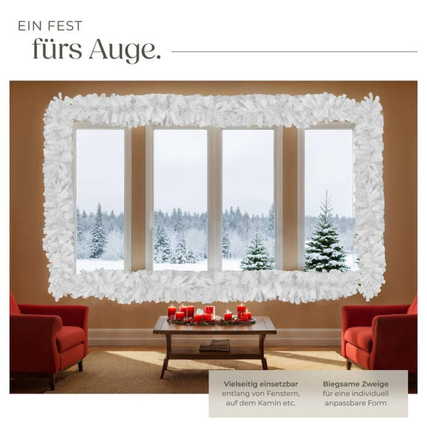 Weihnachtsgirlande weiss