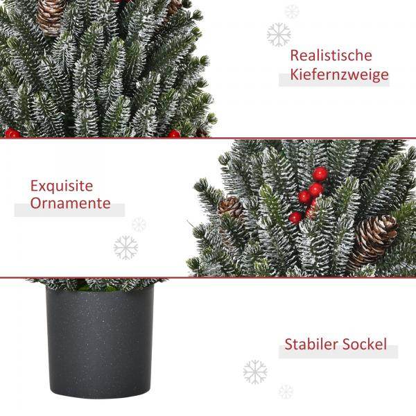 Künstlicher Weihnachtsbaum 27 cm x 27 cm x 47 cm