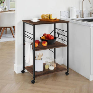 Servierwagen Rugby 65,5x45,5x88,5cm Industrial dunkelbraun