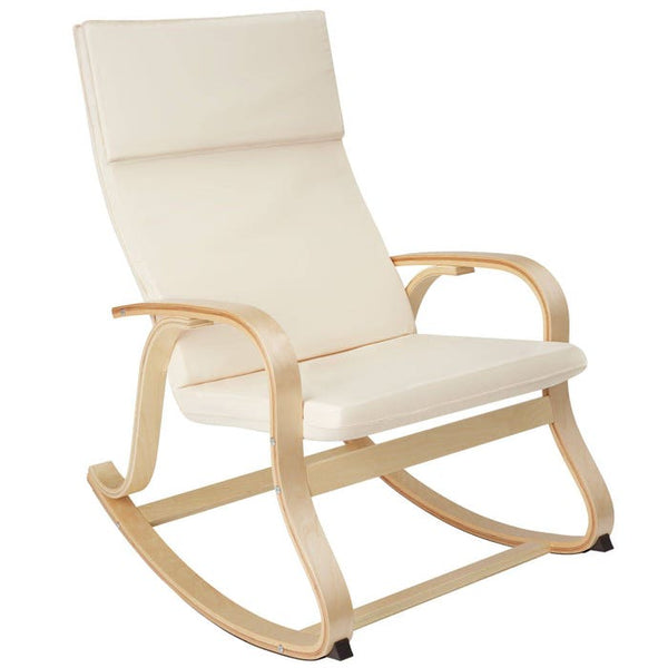 Schaukelstuhl Roca aus Birkenholz 150kg beige