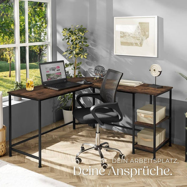 Schreibtisch Hamilton Industrial Holz dunkel, rustikal