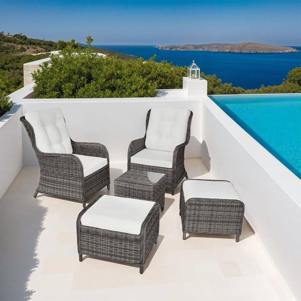 Rattan Sitzgruppe Benissa grau