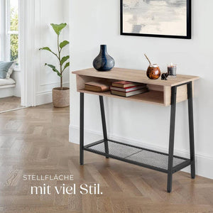 Konsolentisch Tralee Industrial Holz hell, Eiche Sonoma