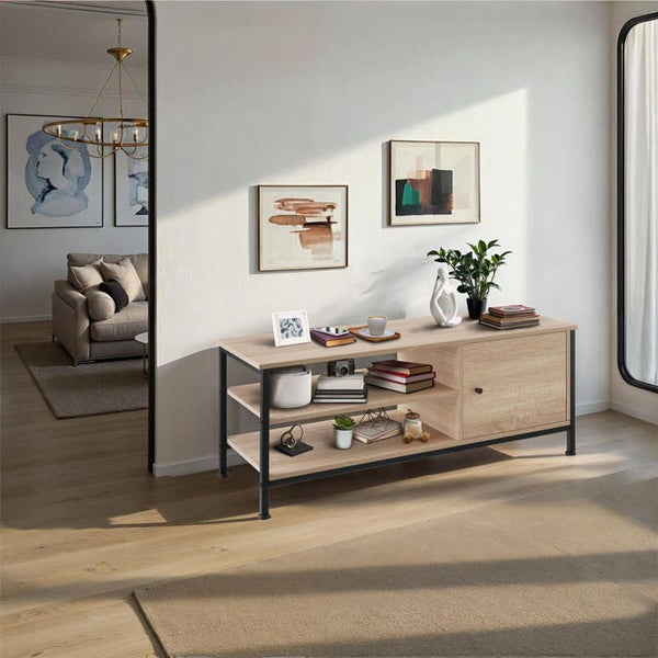 TV-Regal Durban Industrial Holz hell, Eiche Sonoma
