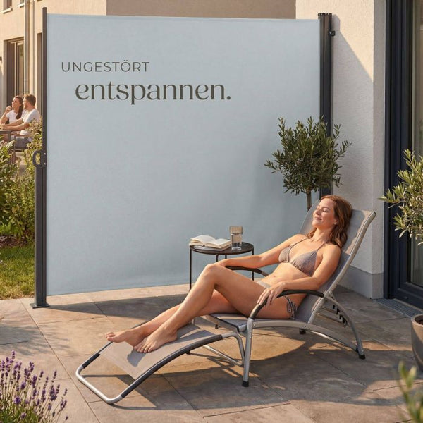 Seitenmarkise grau 300 x 200 cm