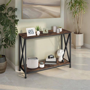 Konsole Tacoma 100x35x80,5cm Industrial dunkelbraun