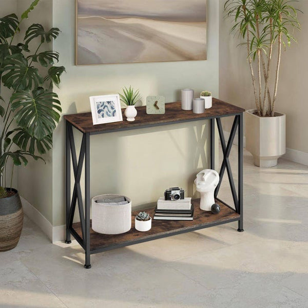 Konsole Tacoma 100x35x80,5cm Industrial dunkelbraun