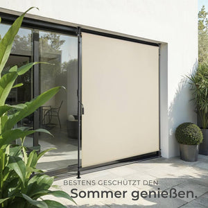 Klemmmarkise Taija beige 120 x 310 cm
