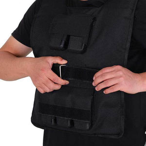 30 kg Trainingsweste Gewichtsweste Krafttraining Fitness Oxford Eisen Schwarz