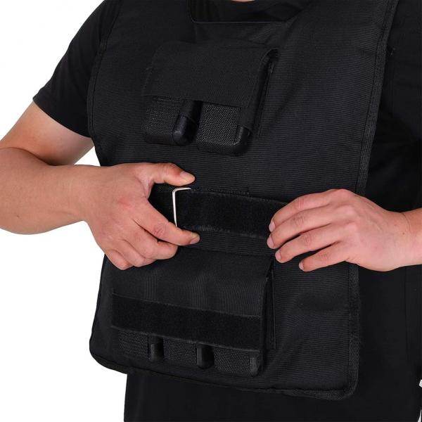 30 kg Trainingsweste Gewichtsweste Krafttraining Fitness Oxford Eisen Schwarz