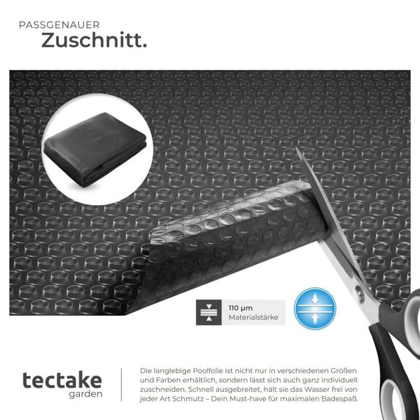 Pool-Solarfolie schwarz Ø 381 cm