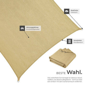 Sonnensegel Sunny Sand 2 x 4 m