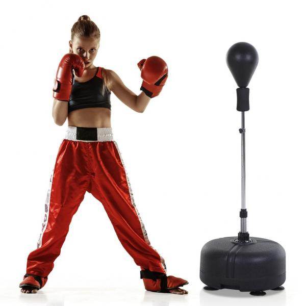 Punchingball Set Boxen Training Set Standboxsack mit Handschuhe höhenverstellbar