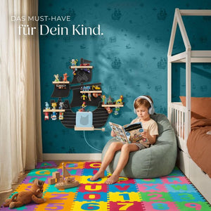 Tonie-Regal MyLittleStory Pirate für bis zu 40 Tonies schwarz
