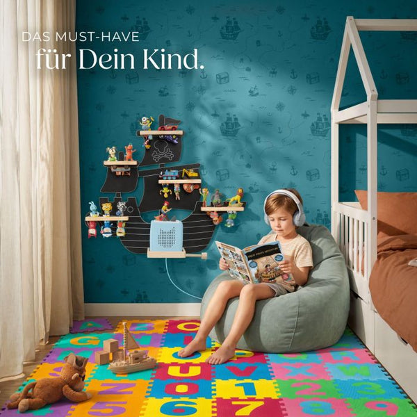 Tonie-Regal MyLittleStory Pirate für bis zu 40 Tonies schwarz