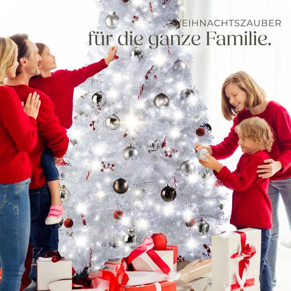 Künstlicher Weihnachtsbaum, weiss, 180cm