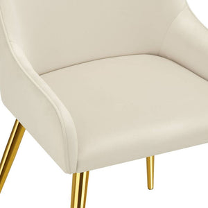 Polsterstuhl Avane, Samtoptik, Belastbarkeit 120 kg beige 6er Set