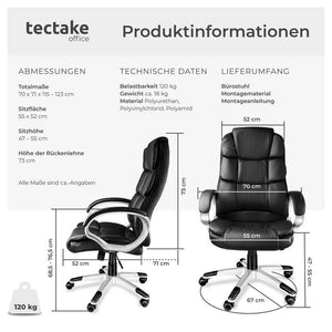 Jonas executive chair, black