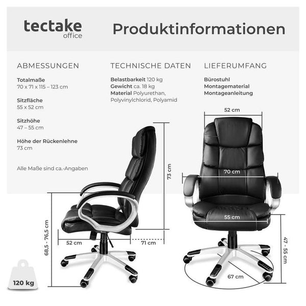 Jonas executive chair, black