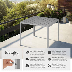 Aluminium Gartentisch Maren silber