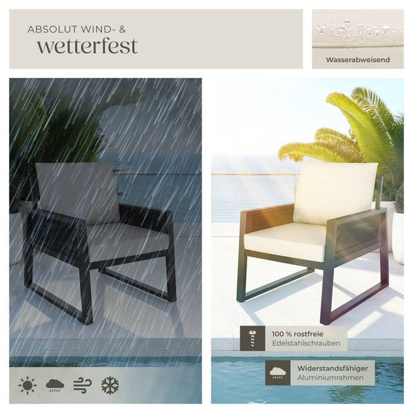 Gartenlounge-Set Captive im Rope-Design Set 3 (2 x Sessel)