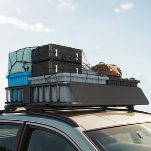 Dachgepäckträger Auto mit Windabweiser Stahl schwarz