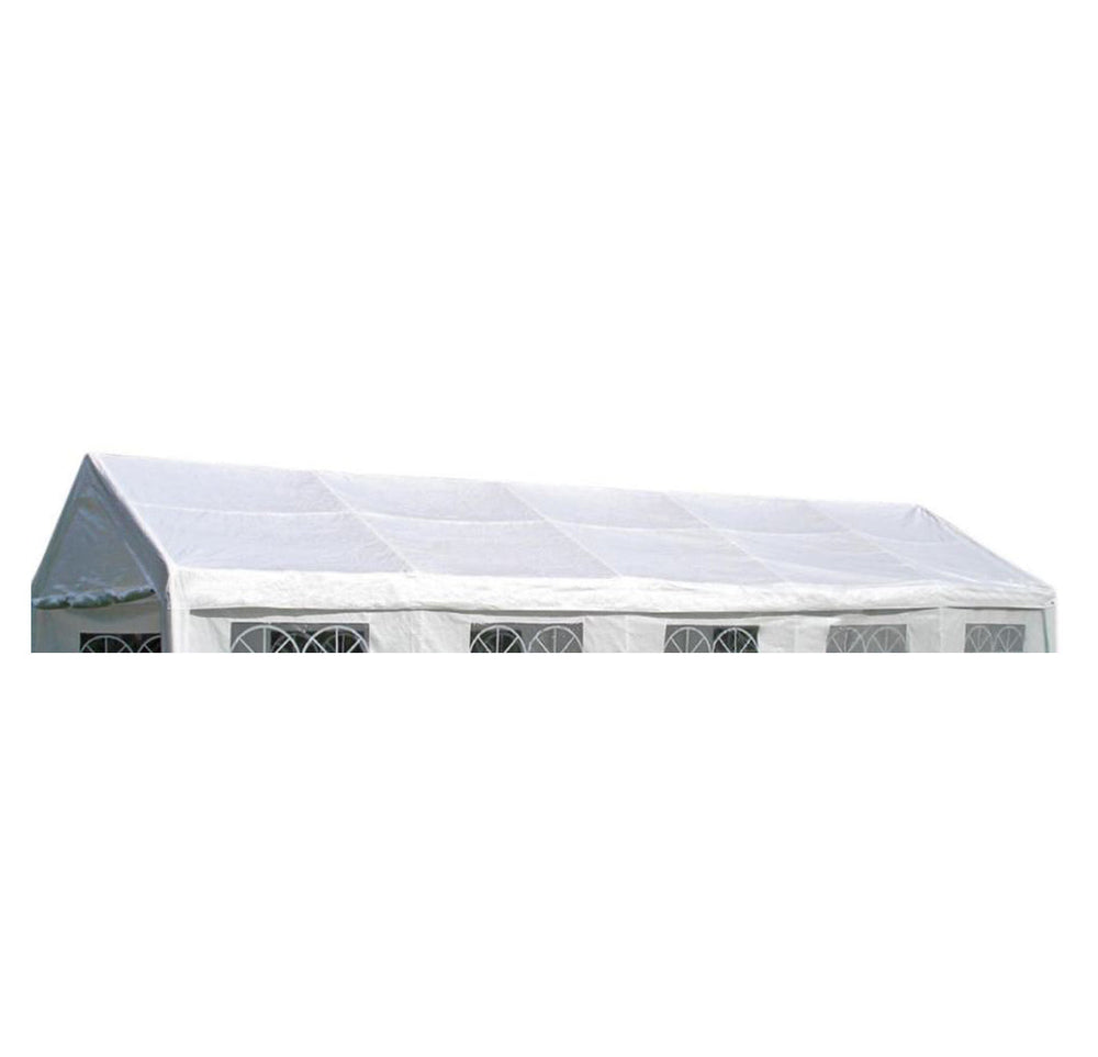 Dachplane PALMA für Zelt 4x10 Meter, PVC weiss incl. Spanngummis