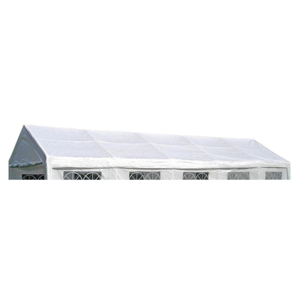 Dachplane PALMA für Zelt 4x10 Meter, PVC weiss incl. Spanngummis