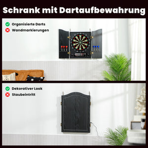 Dartscheibe elektronisch mit Türen LED Anzeige und Dartpfeile