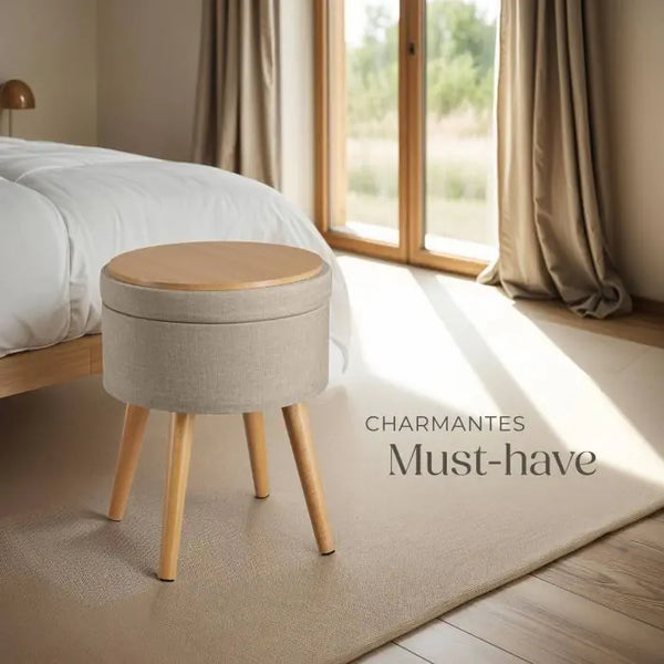 Sitzhocker mit Stauraum Yara Sand