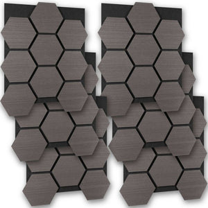 Akustikpaneele Sonic Shield Eiche grau 6er Set