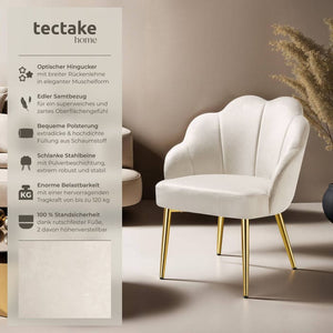 Cocktailsessel Hellen créme/gold pro Stück