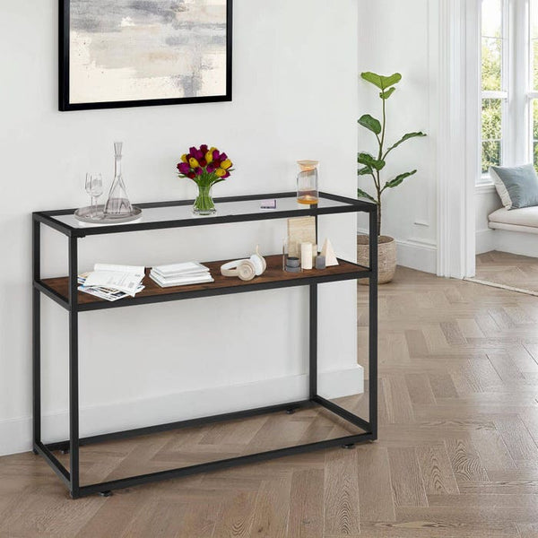 Konsolentisch Kilkenny 100x41x80,5cm Industrial dunkelbraun
