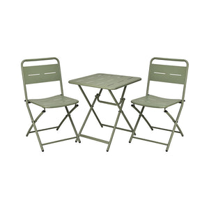 FS-STAR Bistro-Set 3-teilig Mattgrün