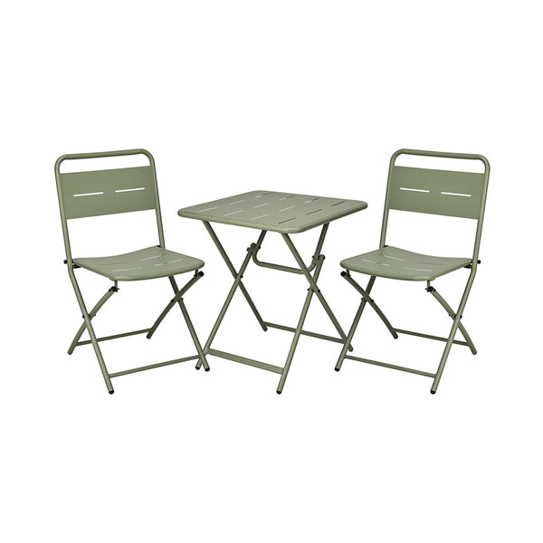 FS-STAR Bistro-Set 3-teilig Mattgrün
