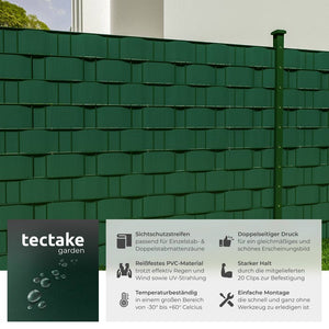 PVC privacy screen film, green, 35m