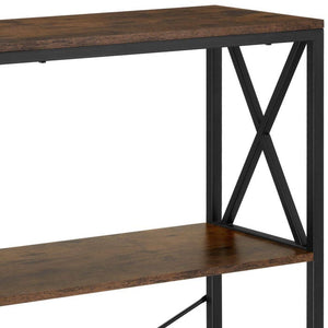 Regal Barry Industrial Holz dunkel, rustikal