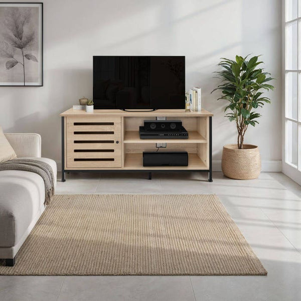 TV-Board Galway Industrial Holz hell, Eiche Sonoma