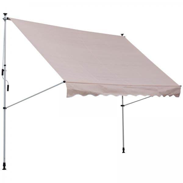 Markise Klemmmarkise Sonnenschutz Beige 200 x 150cm