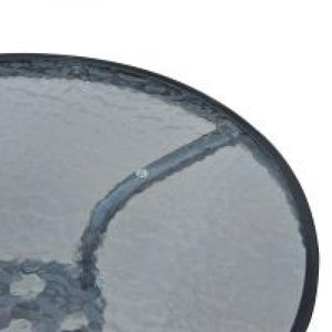 Gartentisch Balkontisch Bistrotisch Glastisch Beistelltisch Metall+Sicherheitsglas