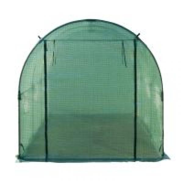 Foliengewächshaus Tomatengewächshaus Treibhaus Folientunnel Frühbeet mit Fenster Grün 395 x 195 x 190 cm