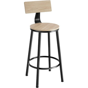 Set Barhocker Poole Industrial Holz hell, Eiche Sonoma 4er Set
