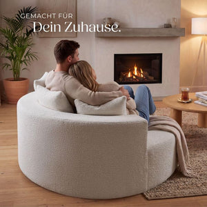 Relaxsessel Love Boneless Premiumschaumstoff Bouclé creme